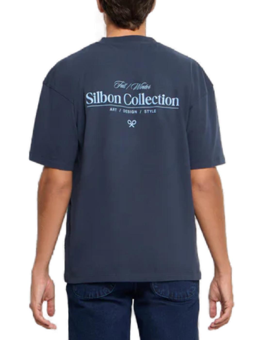 Camiseta Silbon Relaxed fit collection azul para hombre