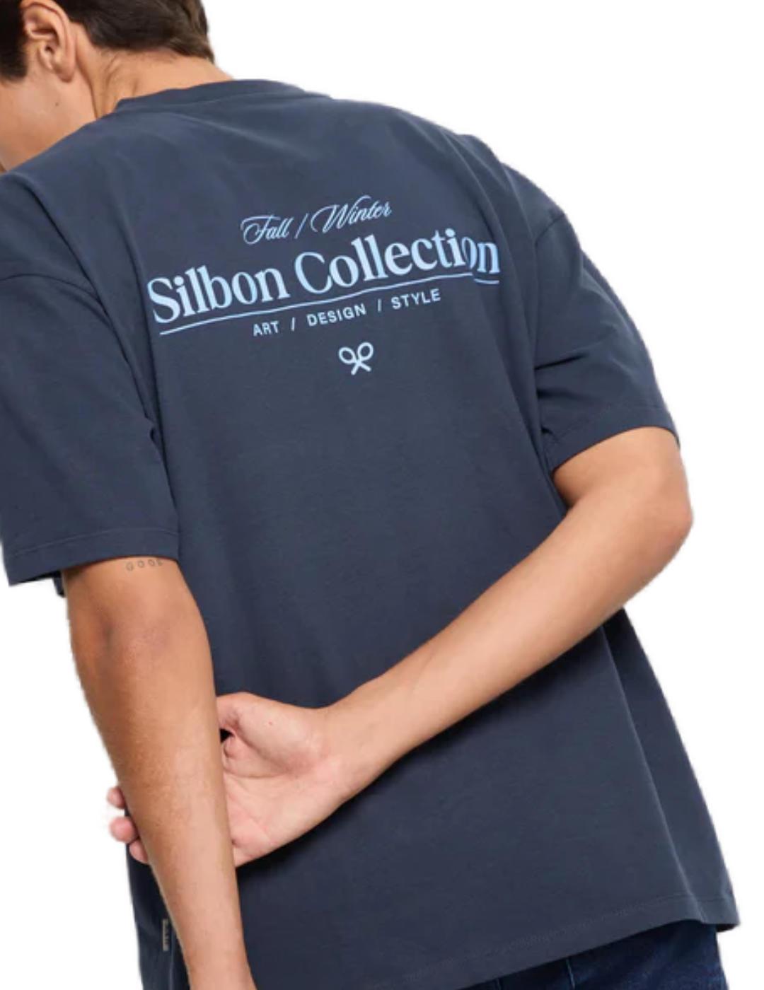 Camiseta Silbon Relaxed fit collection azul para hombre