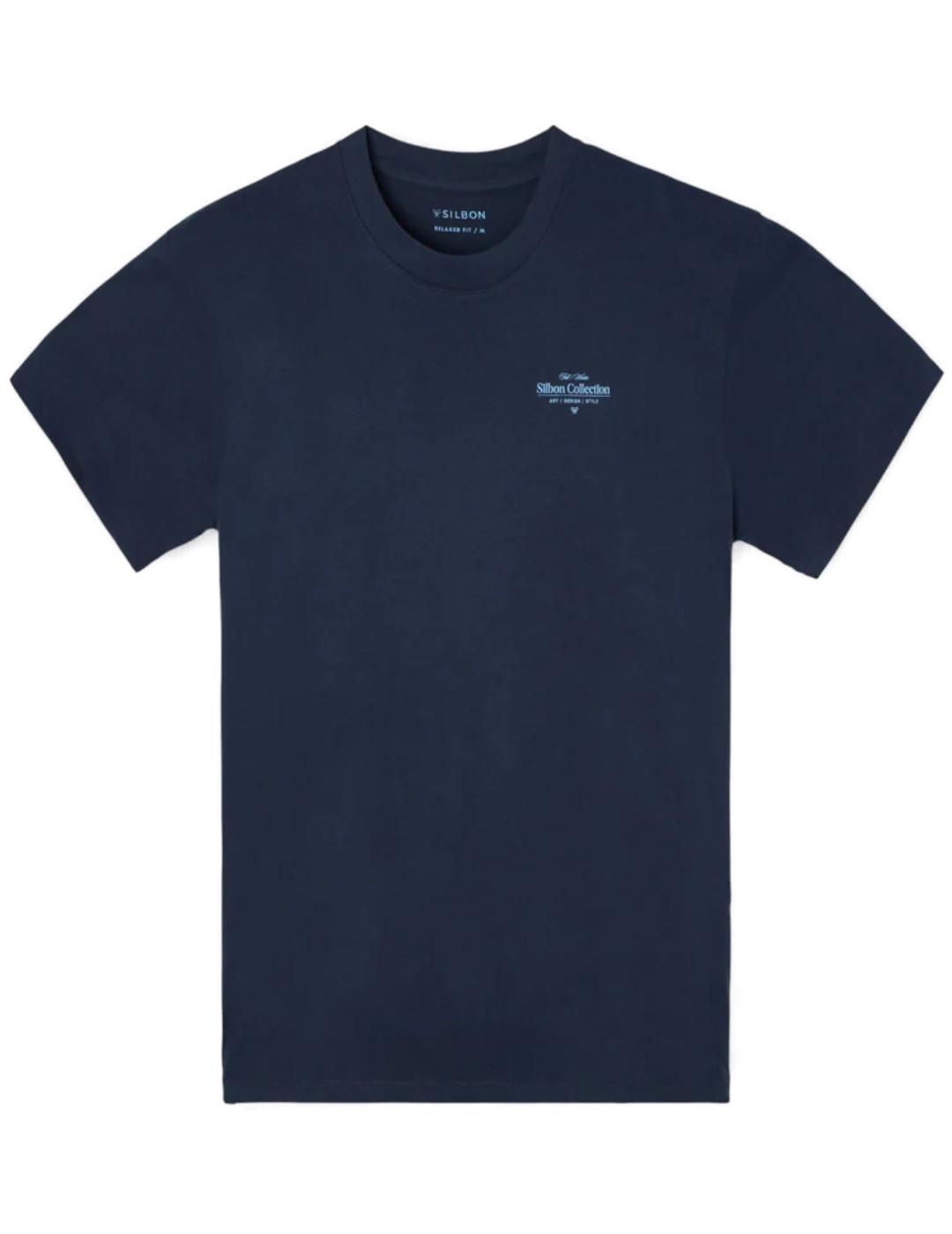 Camiseta Silbon Relaxed fit collection azul para hombre
