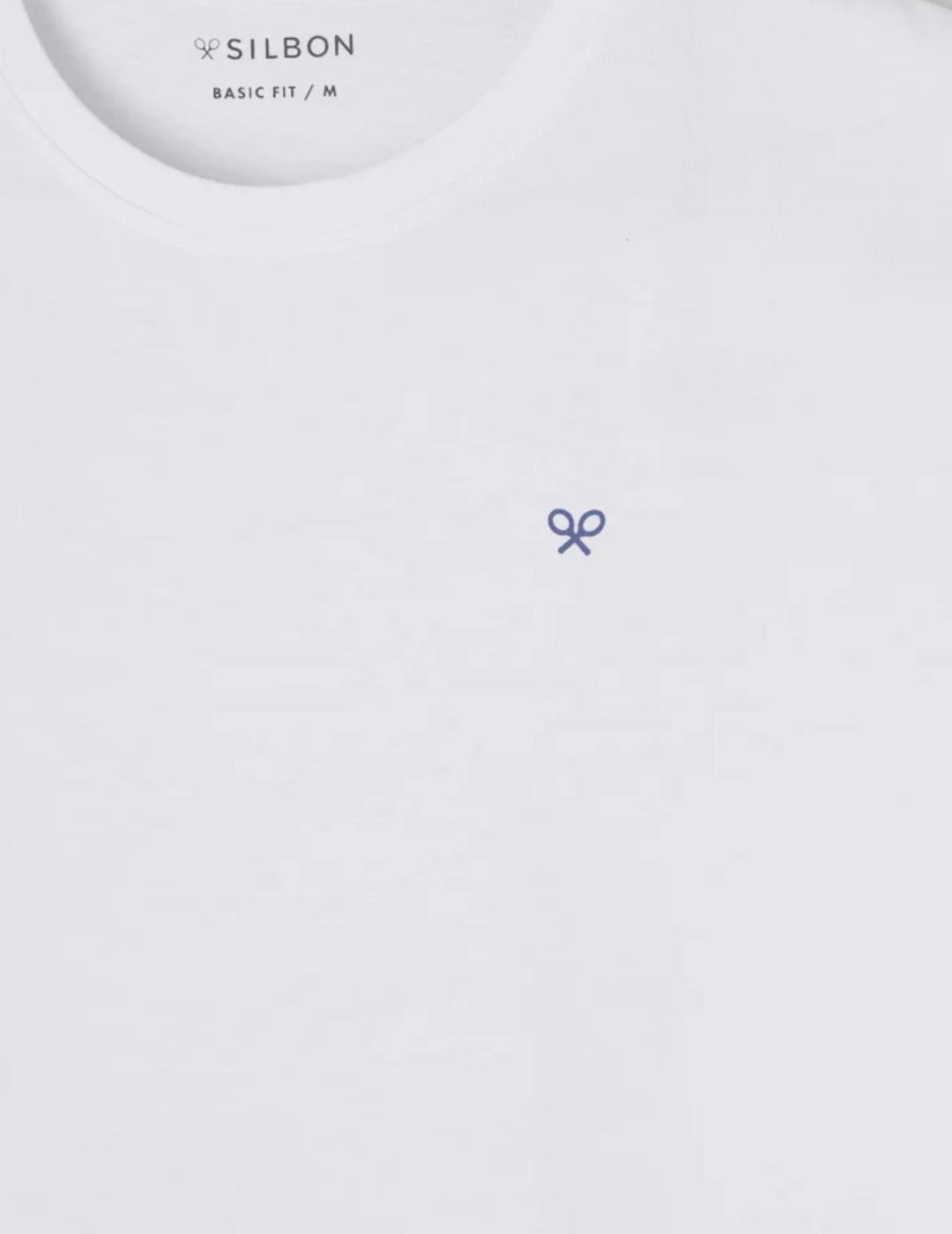 Camiseta Silbon Círculo étnico blanca manga corta de hombre