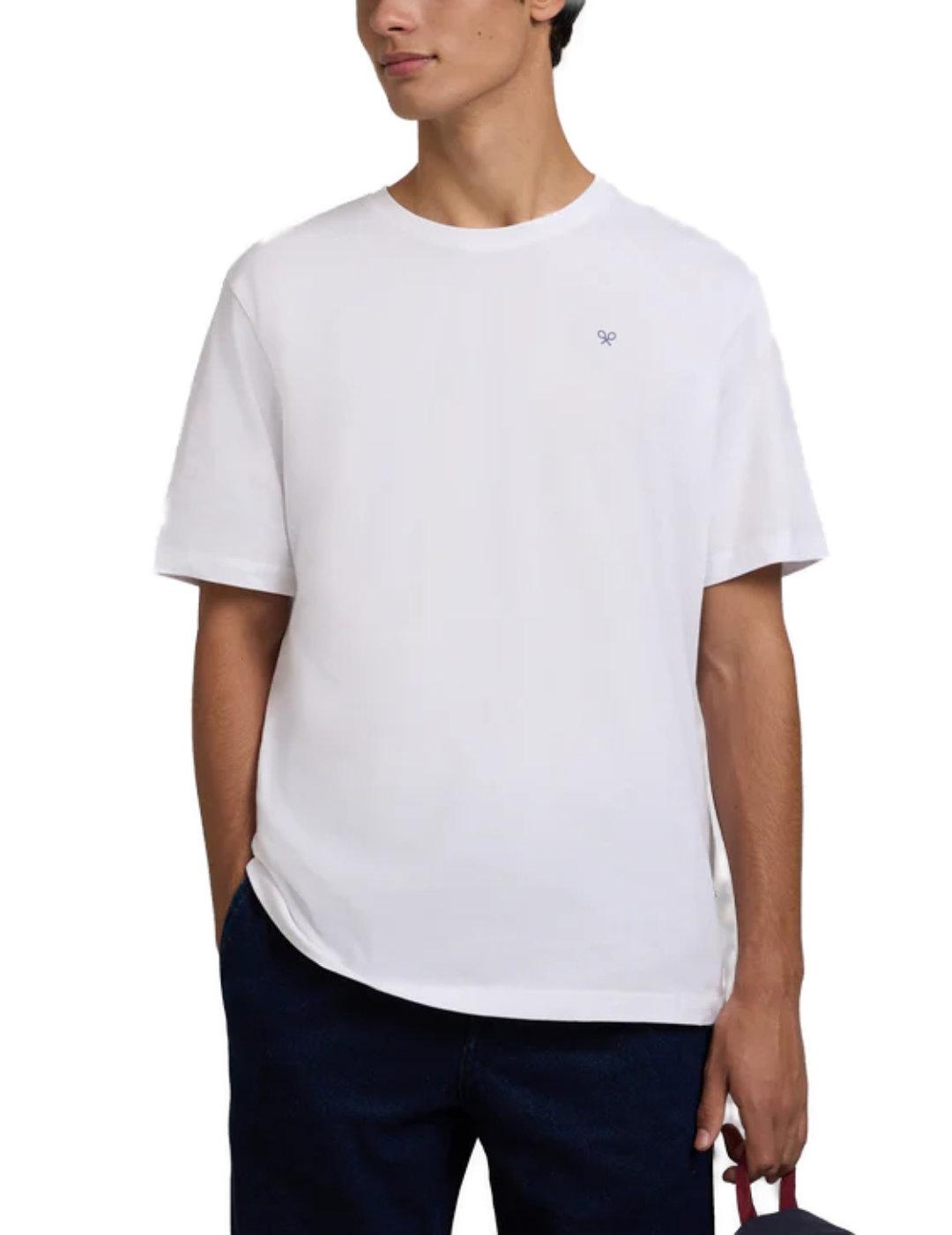 Camiseta Silbon Círculo étnico blanca manga corta de hombre