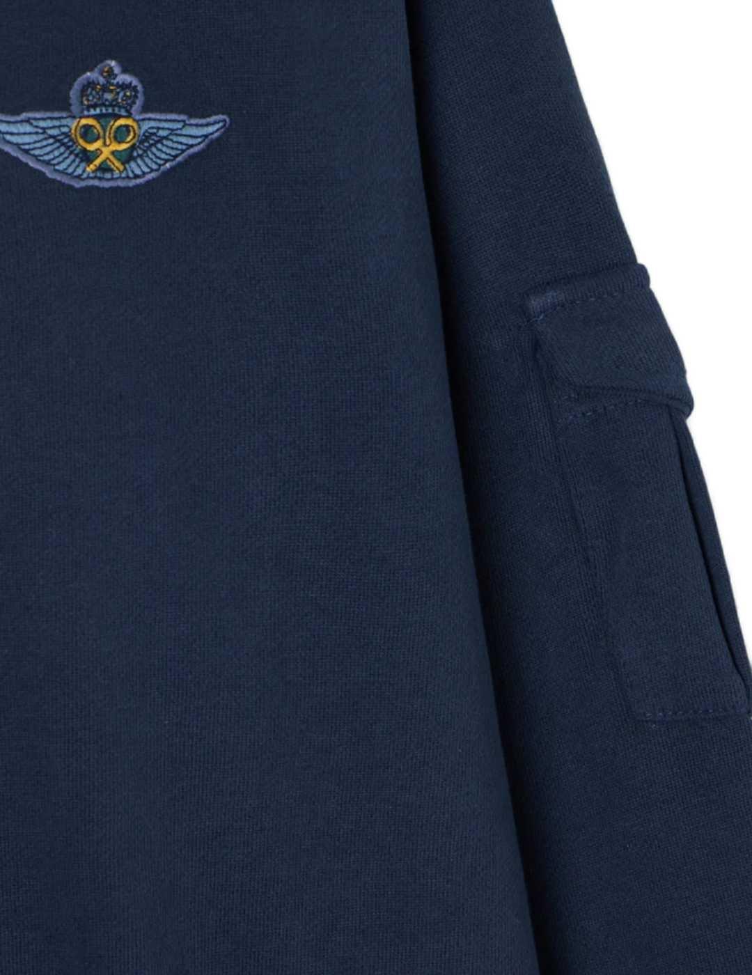 Sudadera Silbon Parches military marino parches para hombre