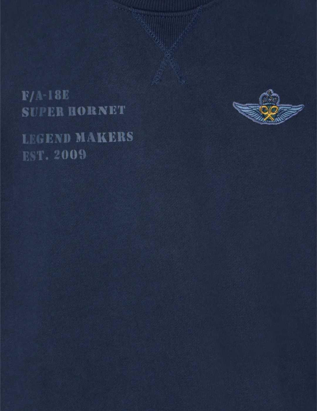 Sudadera Silbon Parches military marino parches para hombre