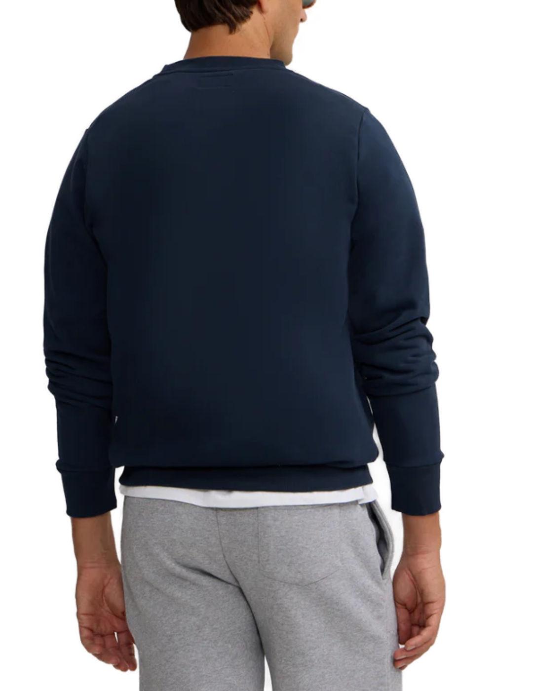 Sudadera Silbon athletic deportiva con print marino hombre