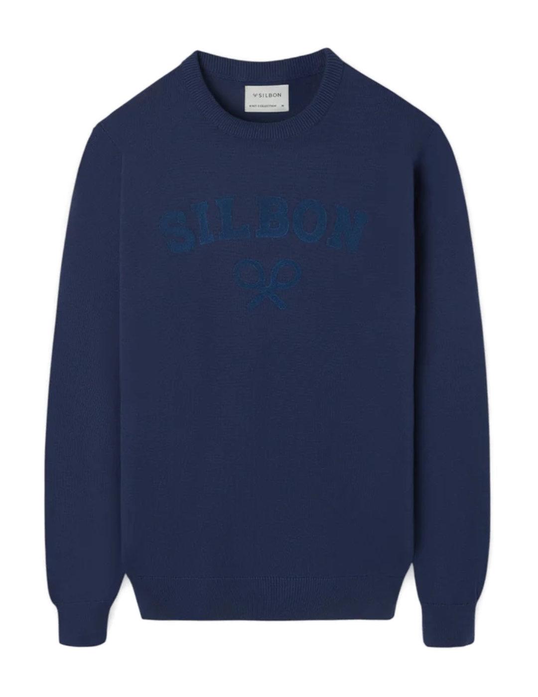 Jersey Silbon raqueta media azul marino hombre-Nh
