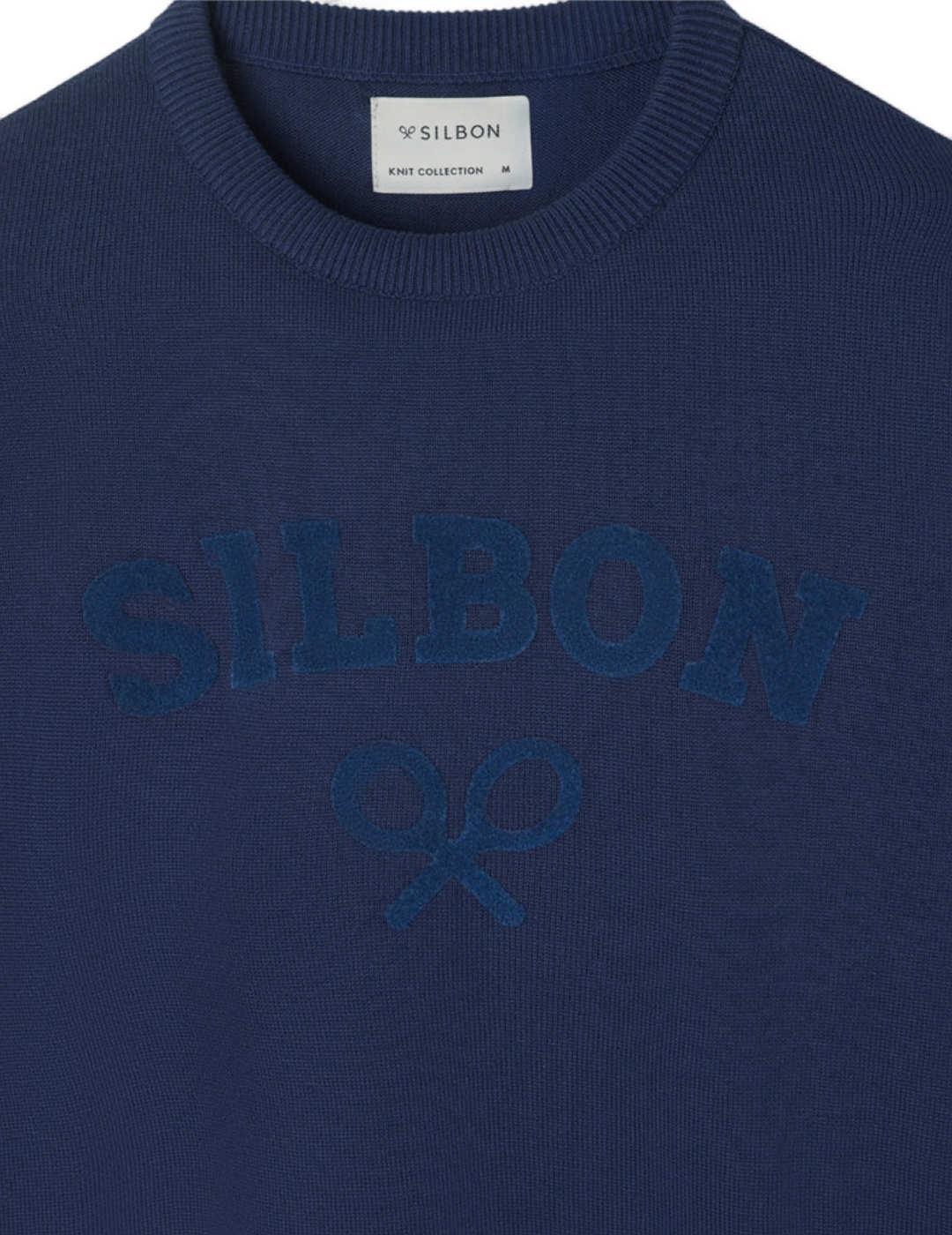 Jersey Silbon raqueta media azul marino hombre-Nh