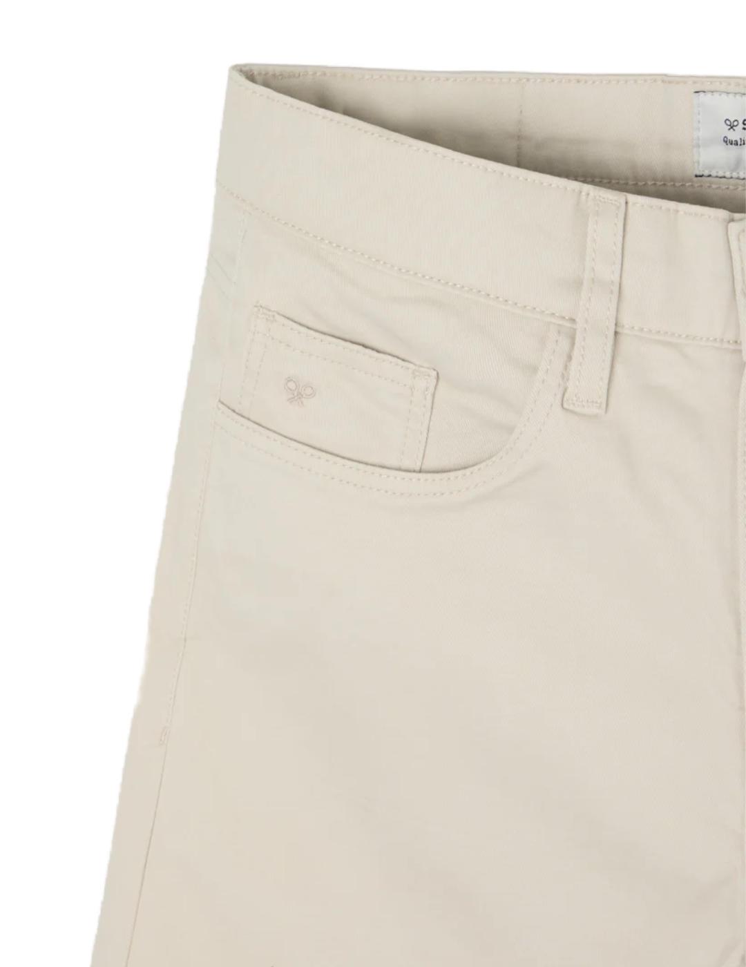 Pantalón Silbon Sport 5 bolsillos beige Slim fit para hombre