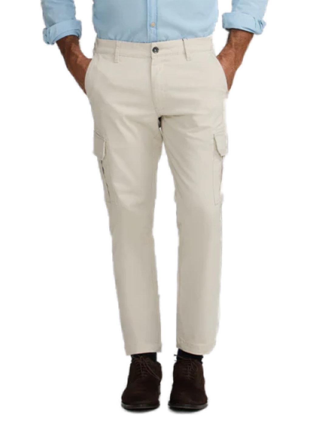 Pantalón Silbon Cargo casual color piedra Slim fit de hombre