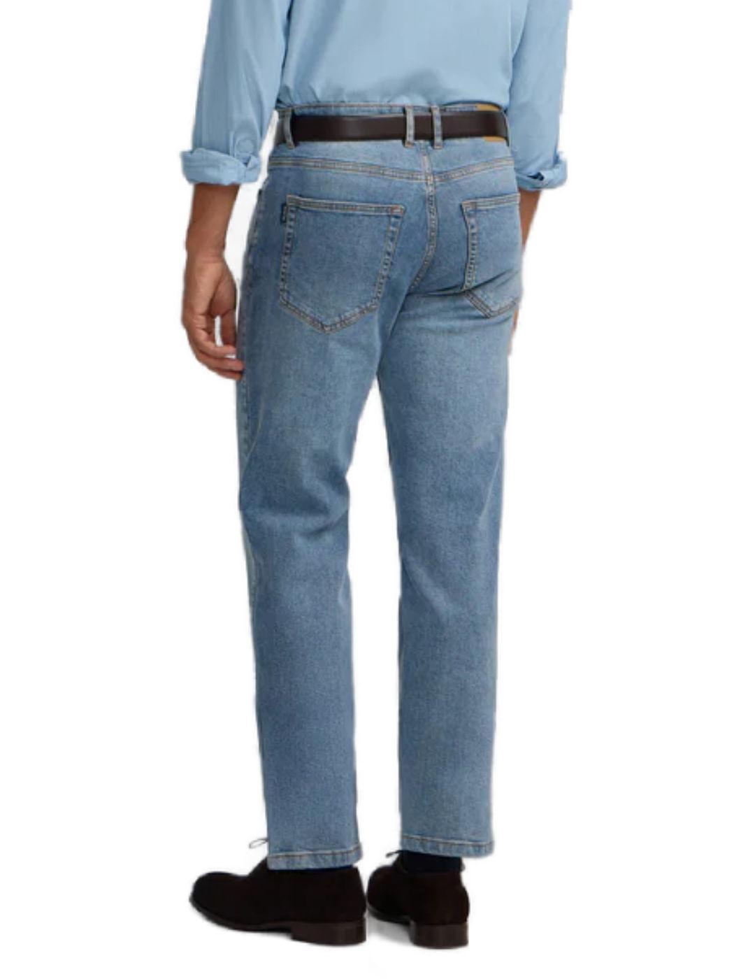 Pantalón vaquero Silbon Sport clásico azul medio para hombre