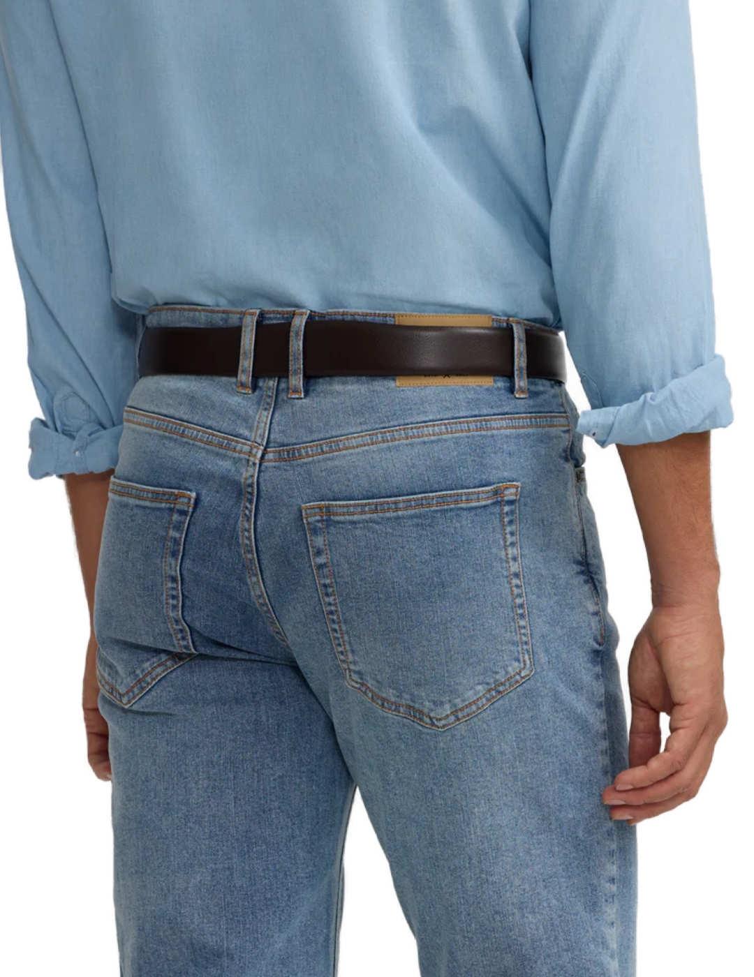 Pantalón vaquero Silbon Sport clásico azul medio para hombre