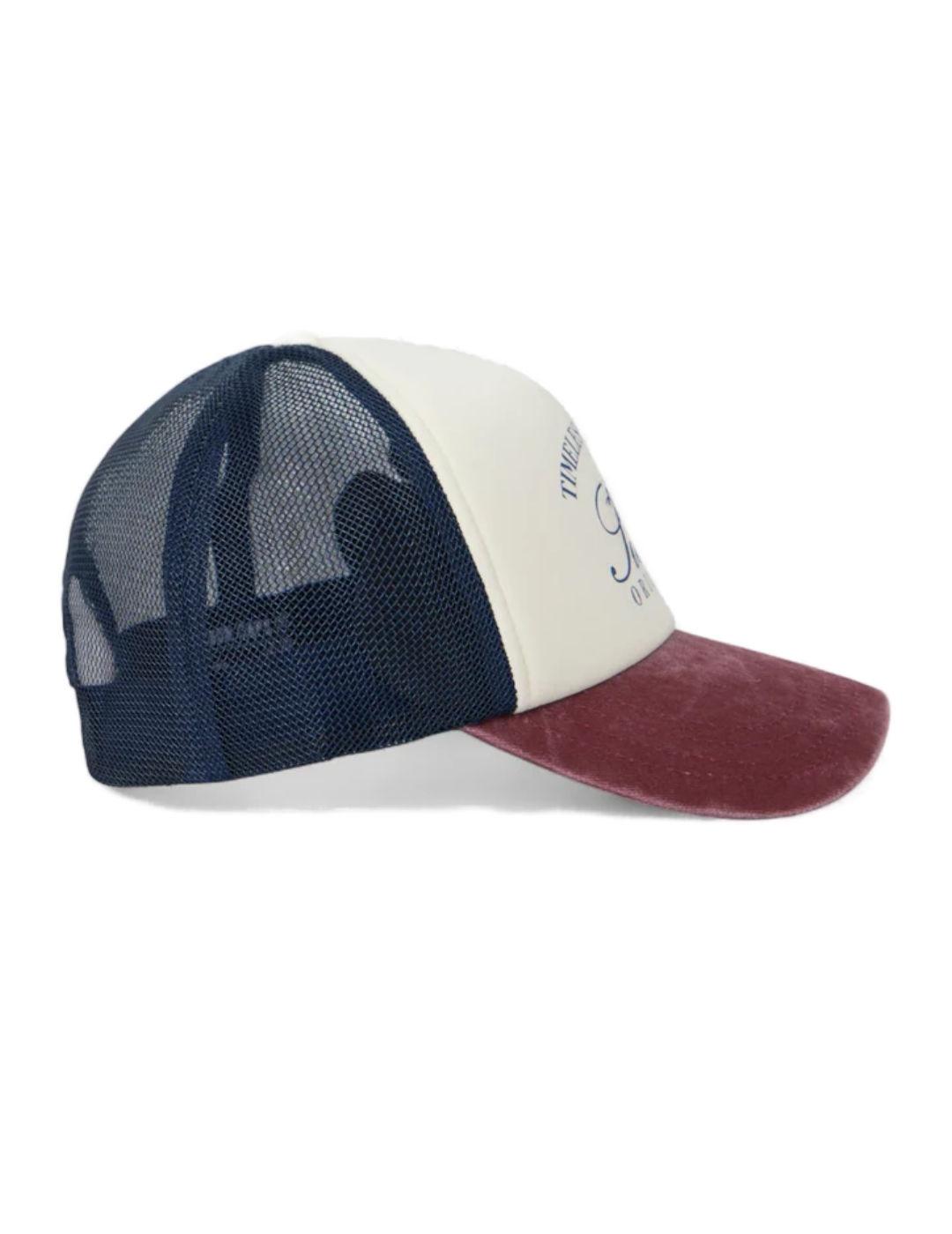 Gorra Silbon Trucker original burdeos/blanca/marino hombre