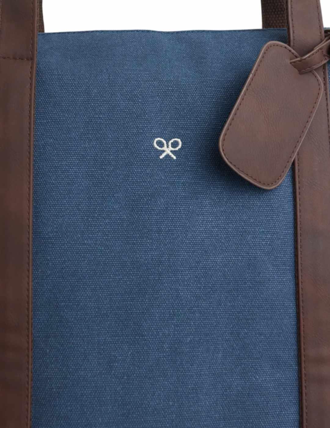 Bolsa Silbon de viaje sport raqueta azul y marrón de hombre