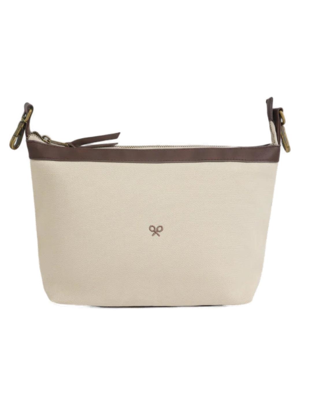 Neceser Silbon sport beige con cremallera para hombre