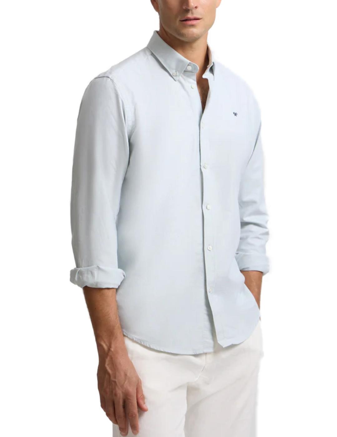 Camisa Silbon oxford raqueta verde clarito para hombre