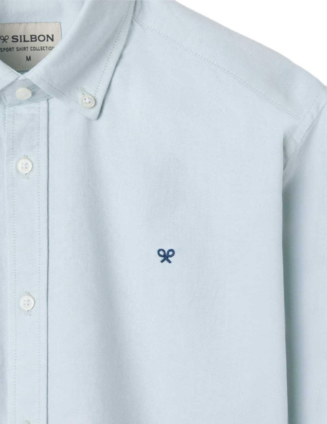 Camisa Silbon oxford raqueta verde clarito para hombre