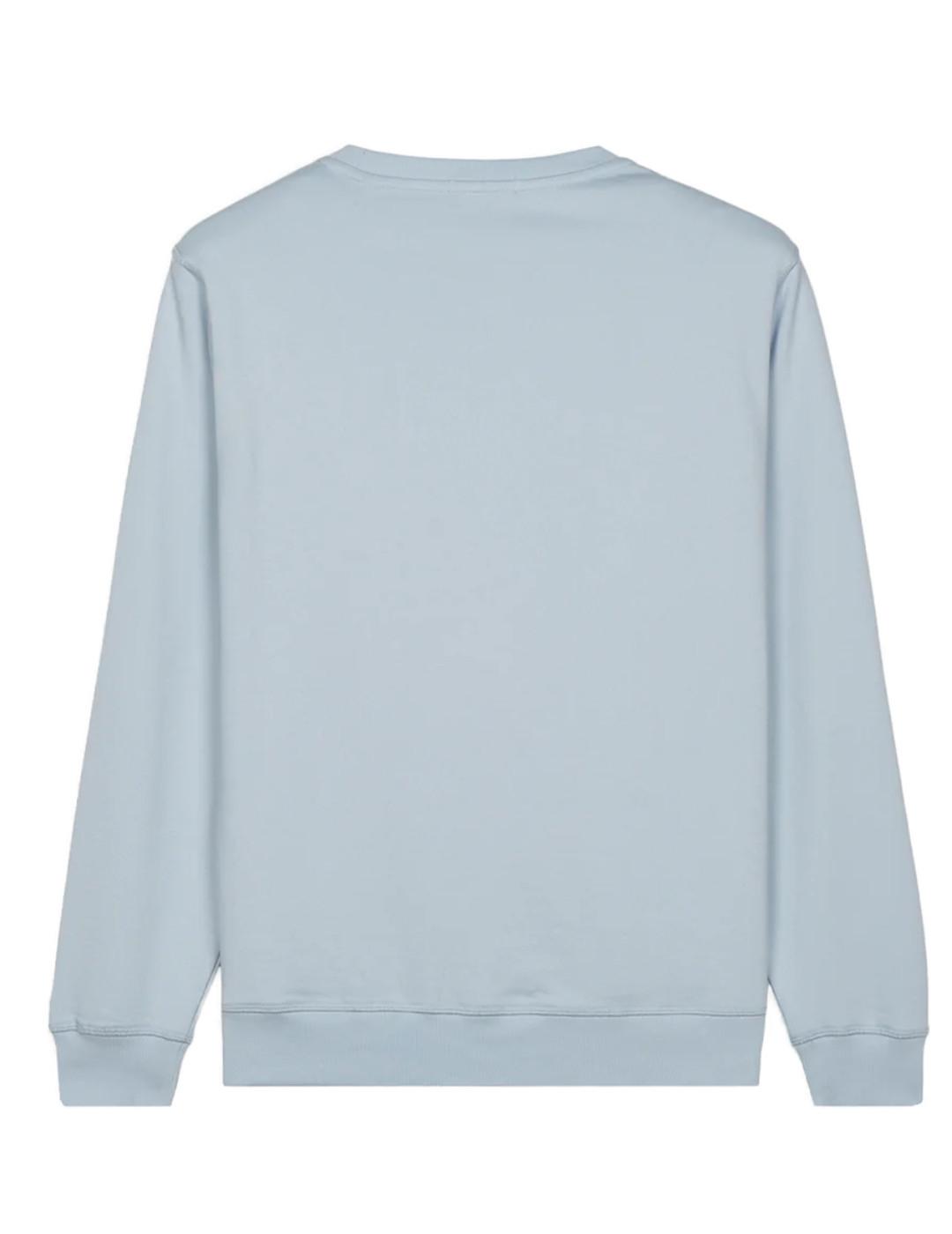 Sudadera Harper&Neyer Brooklyn celeste sin capucha de hombre