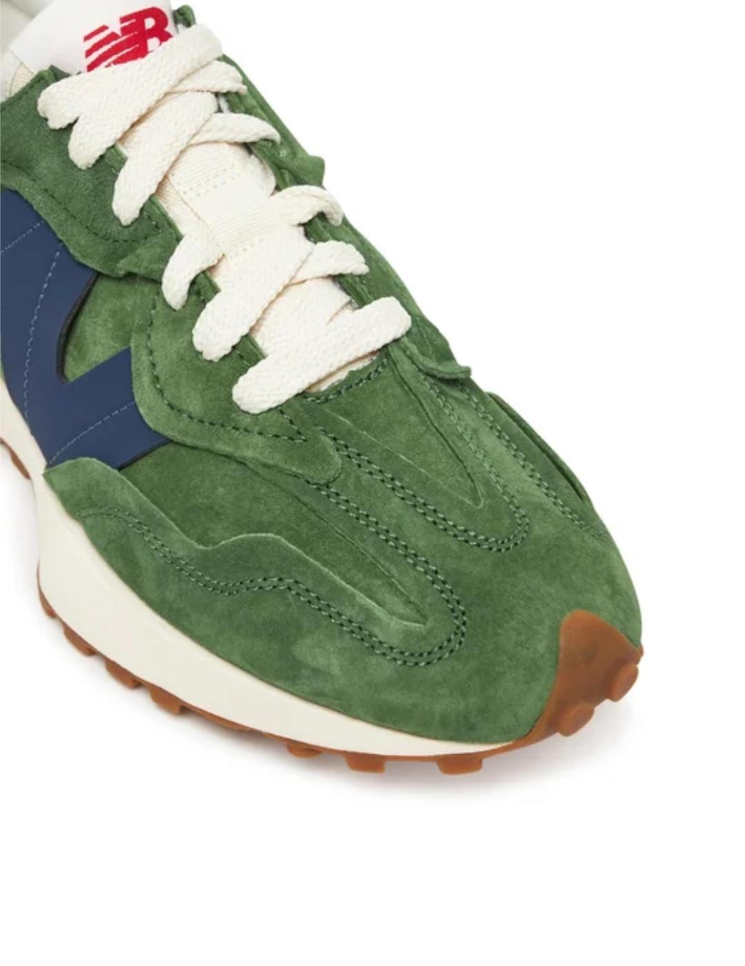 Zapatillas New Balance U327WSC verde serraje de hombre