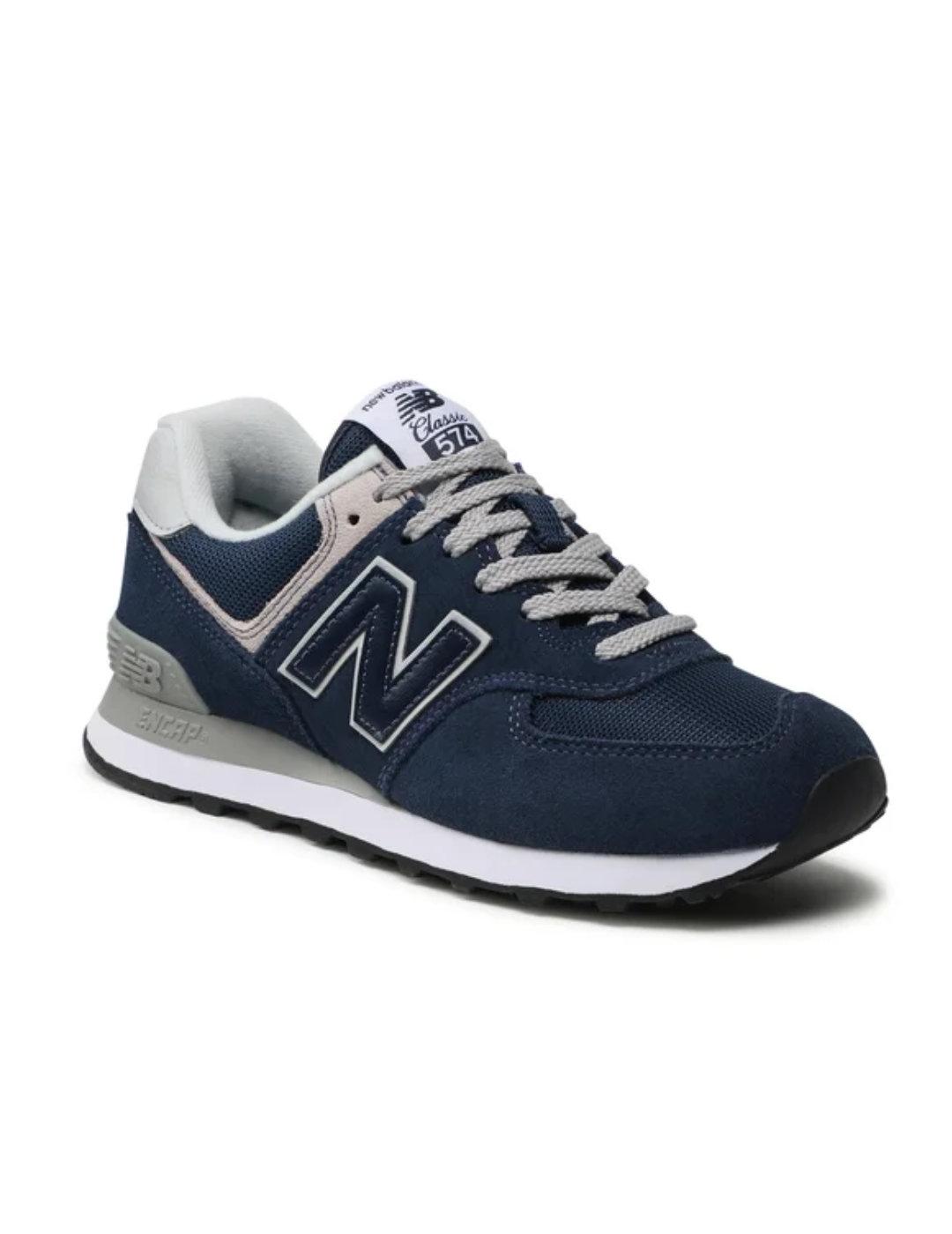 Zapatillas New Balance ML574EVN marino y gris para hombre