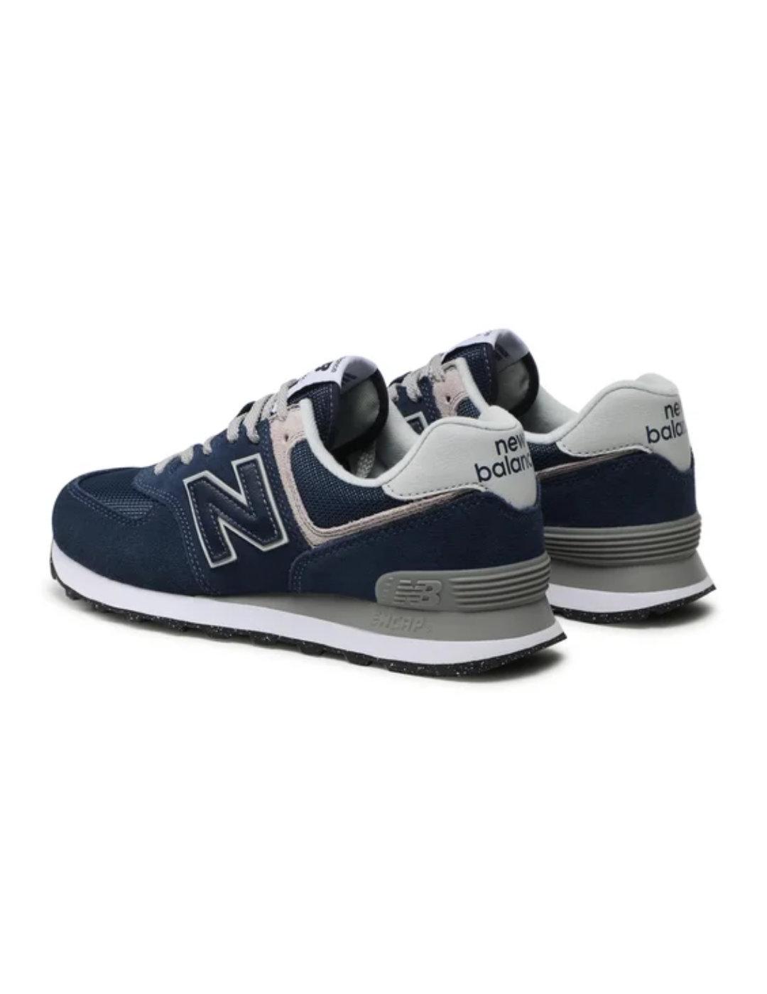 Zapatillas New Balance ML574EVN marino y gris para hombre
