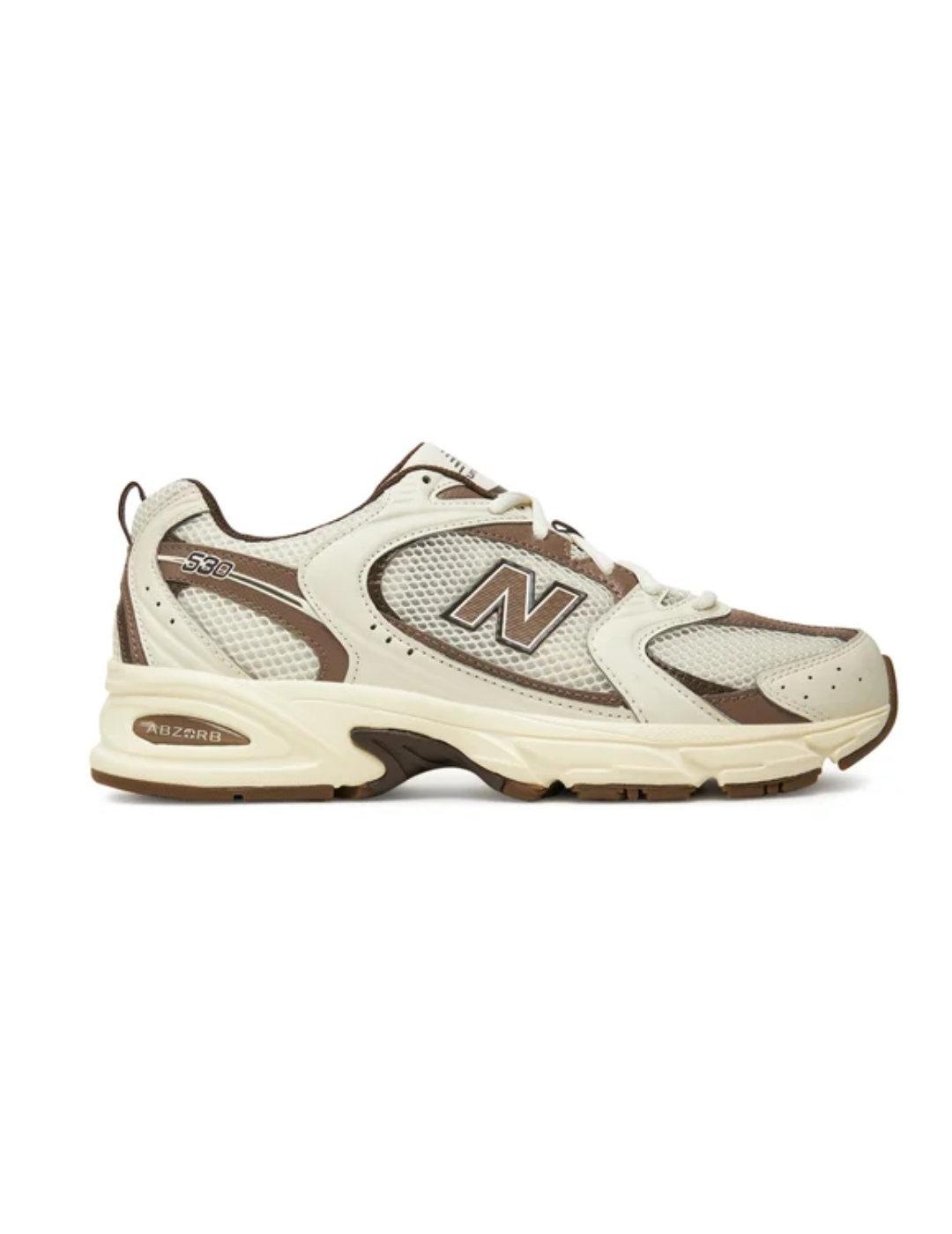 Zapatillas New Balance MR530ASM marrón y blanco unisex