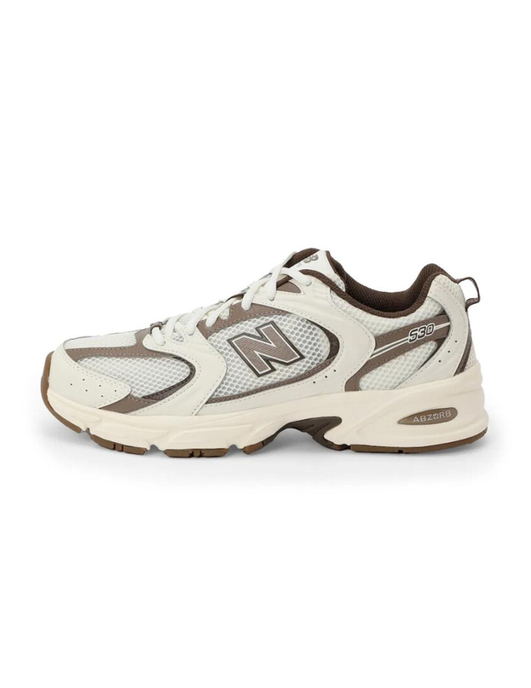 Zapatillas New Balance MR530ASM marrón y blanco unisex