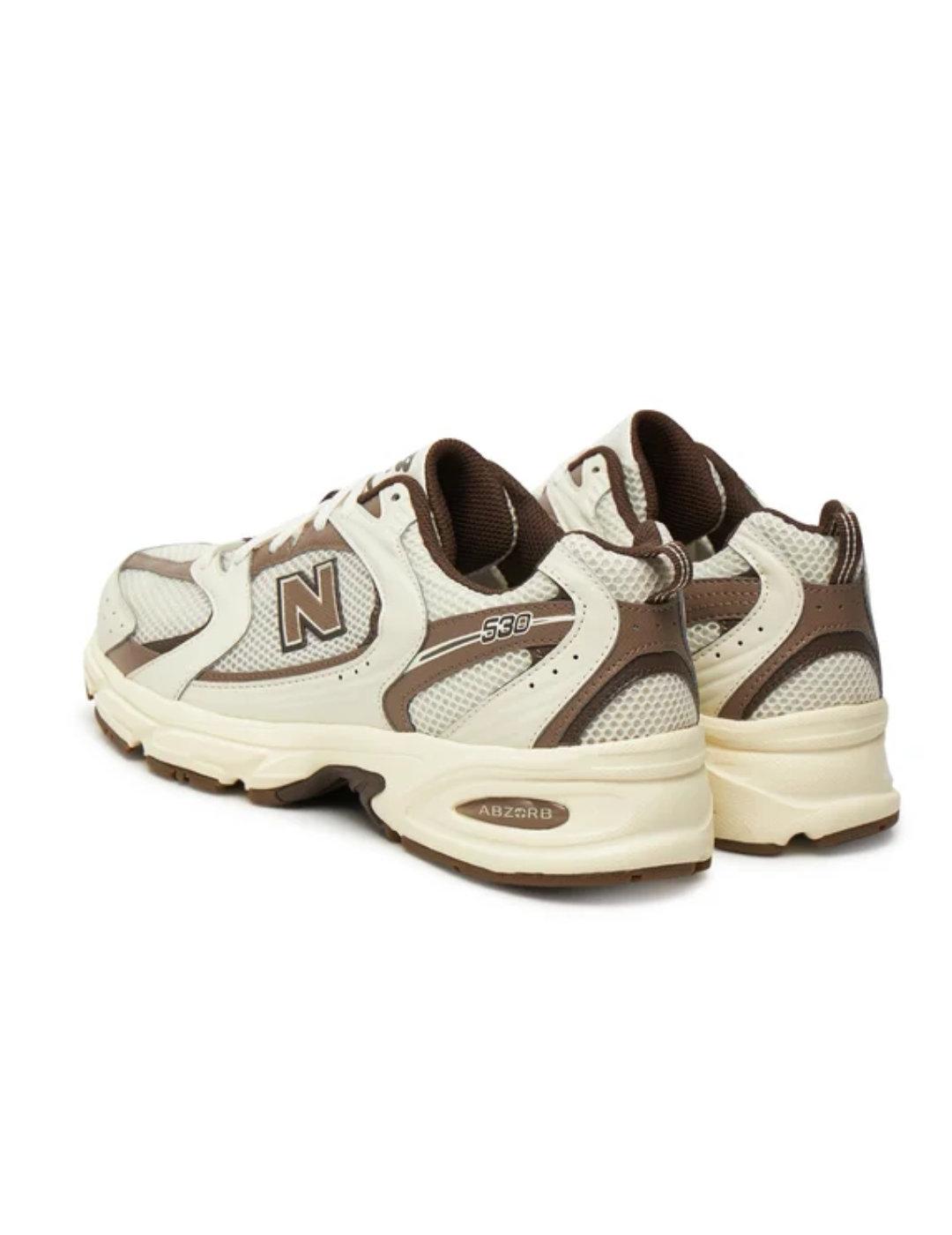Zapatillas New Balance MR530ASM marrón y blanco unisex