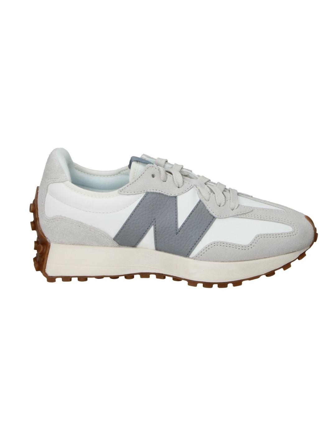 Zapatilla New Balance U327LT blanca y gris unisex