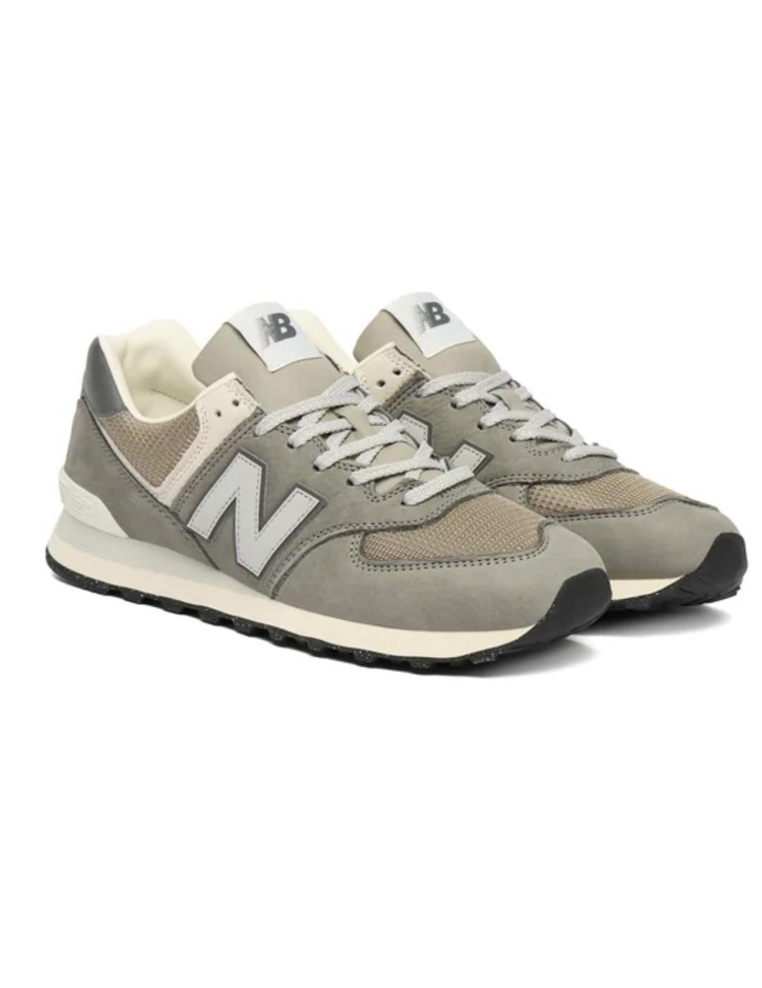 Zapatillas New Balance U574SNV gris serraje para hombre