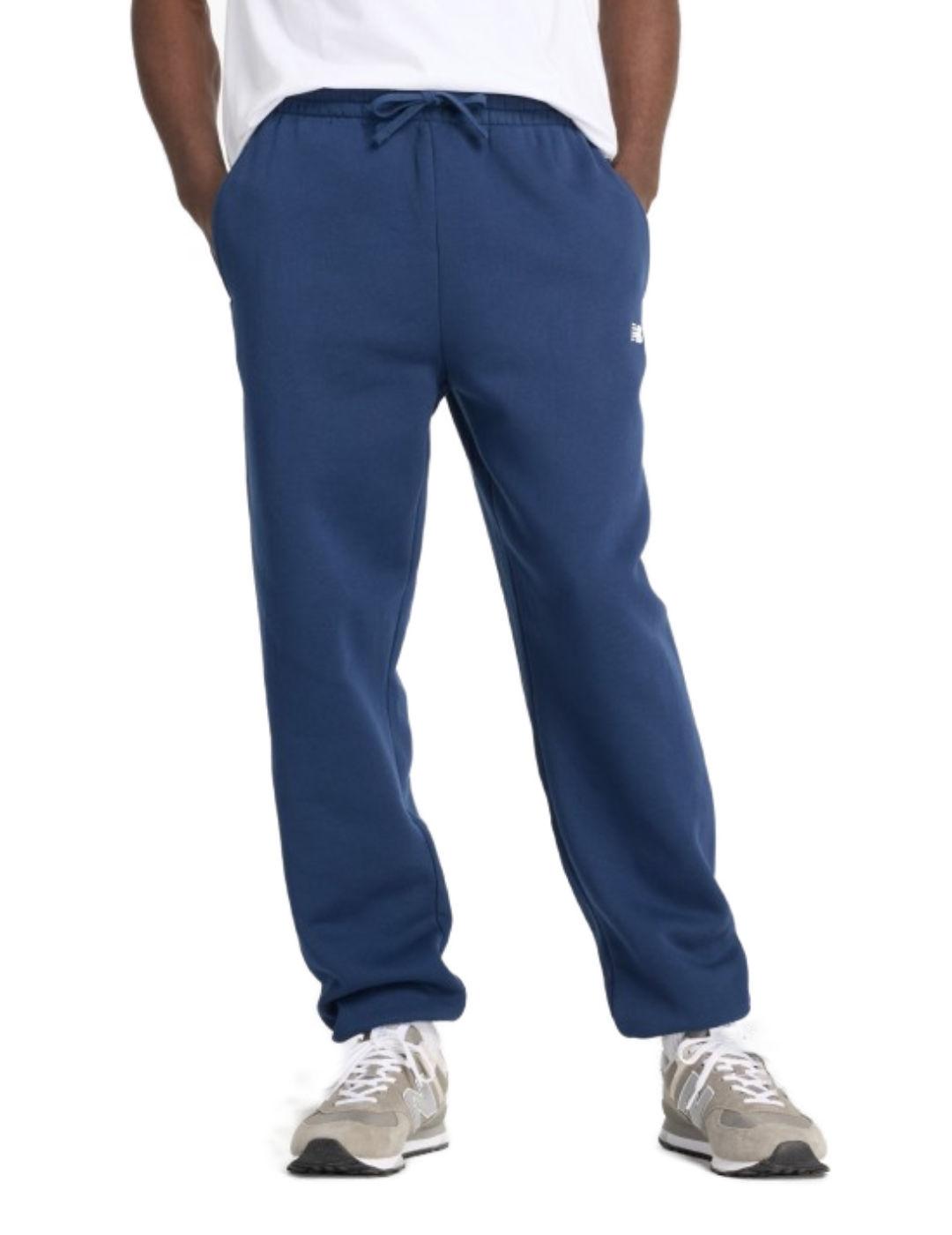 Pantalón New Balance jogger marino afelpado para hombre