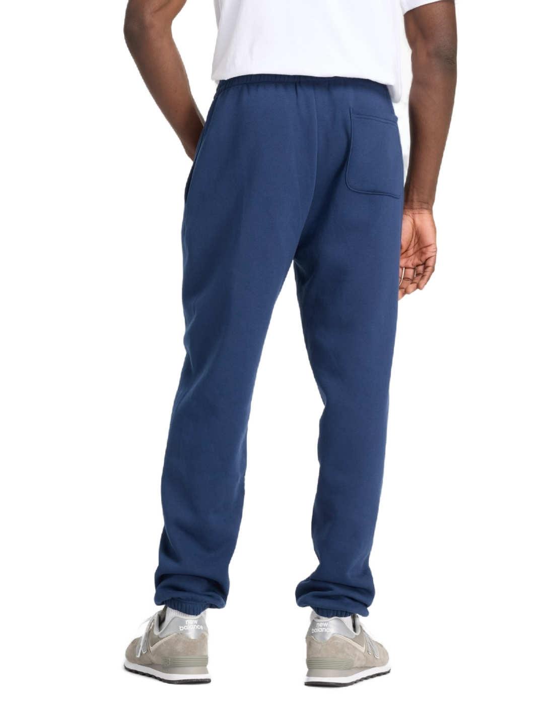 Pantalón New Balance jogger marino afelpado para hombre