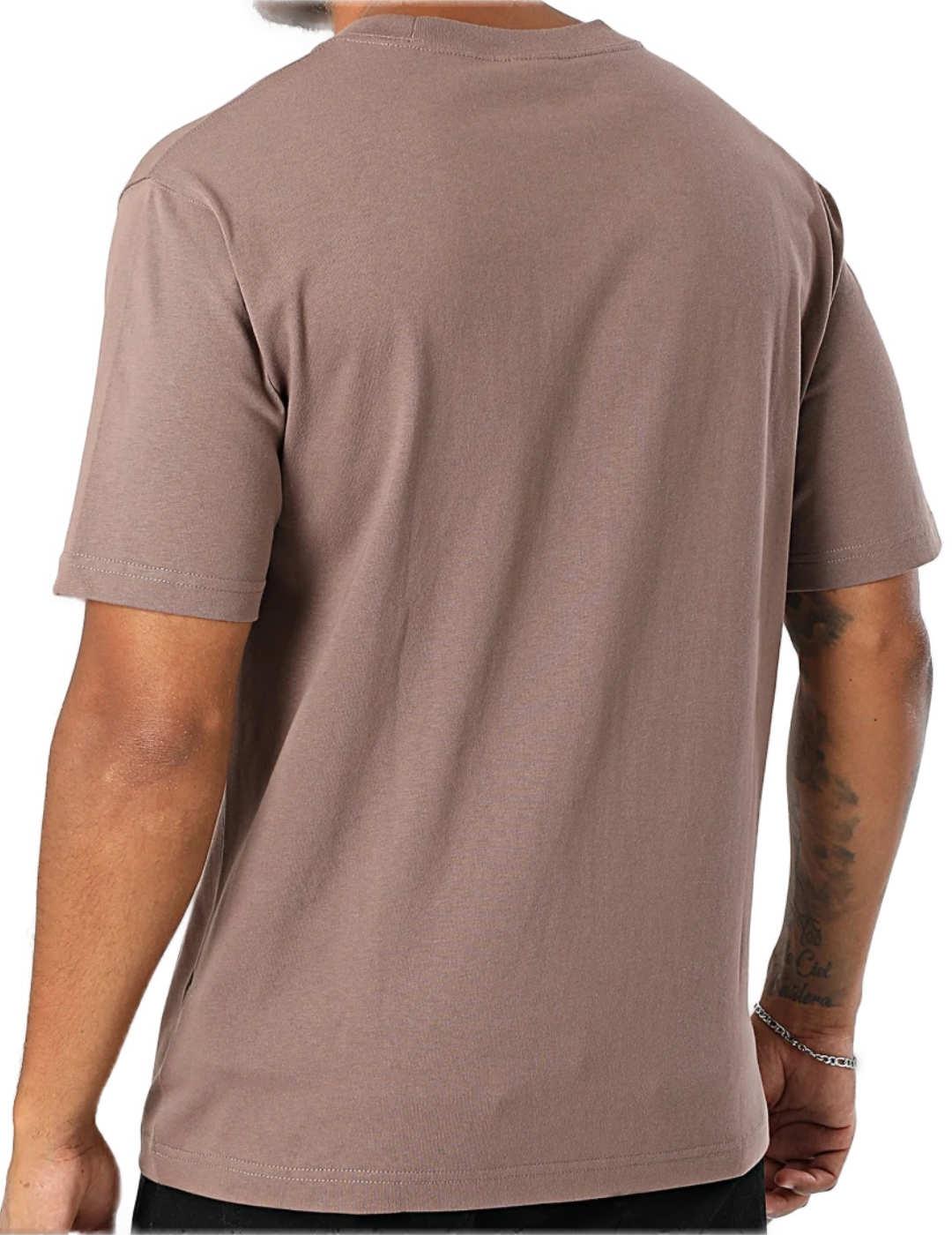 Camiseta New Balance con logotipo marrón de hombre