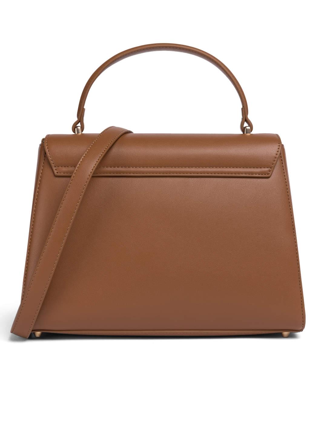 Bolso Replay camel bandolera logo relieve para mujer