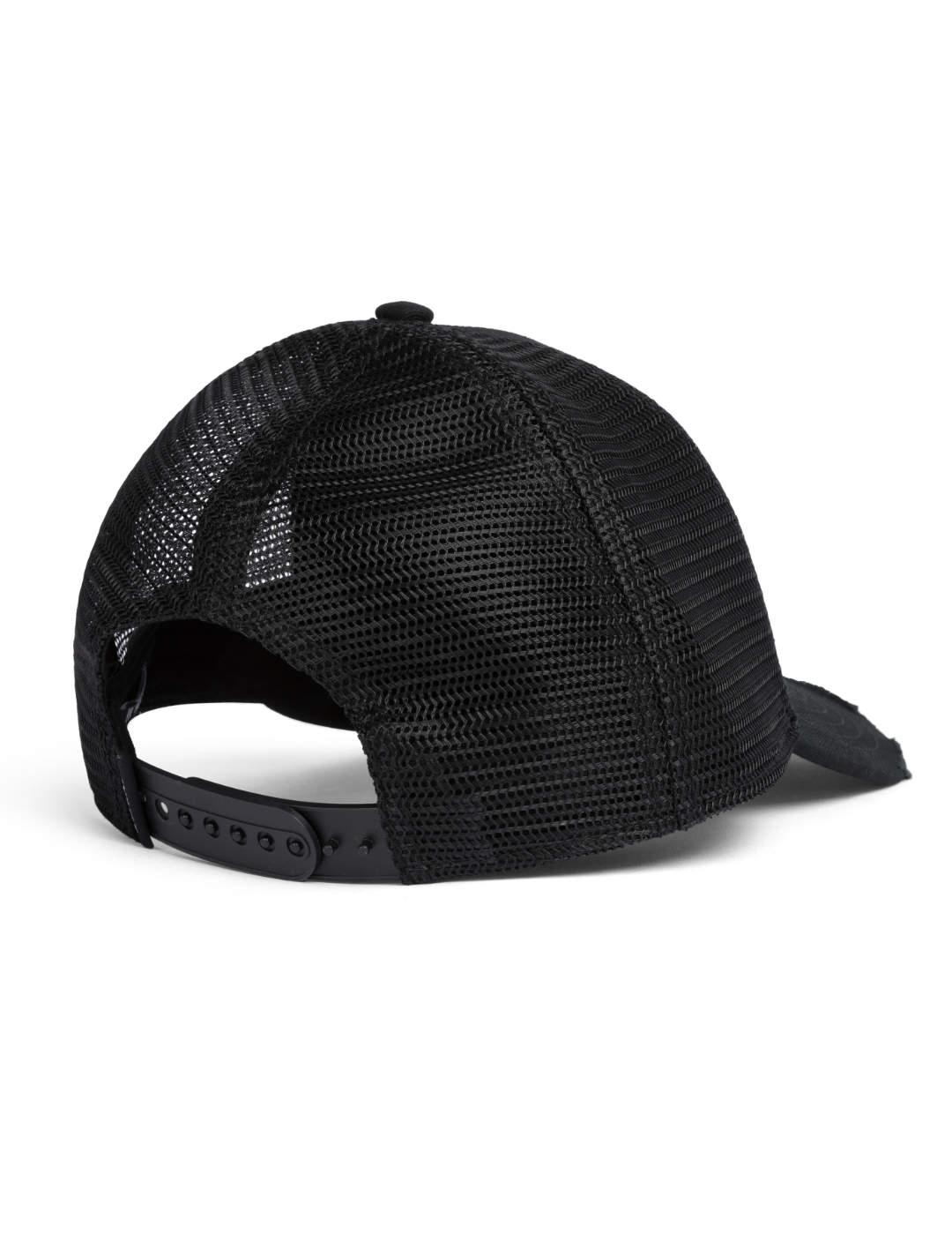 Gorra Replay negra y amarilla con parche frontal de hombre