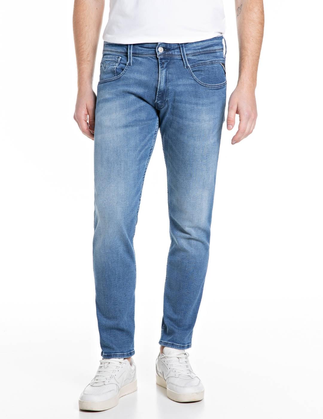 Vaqueros Replay Anbass azul medio slim fit para hombre