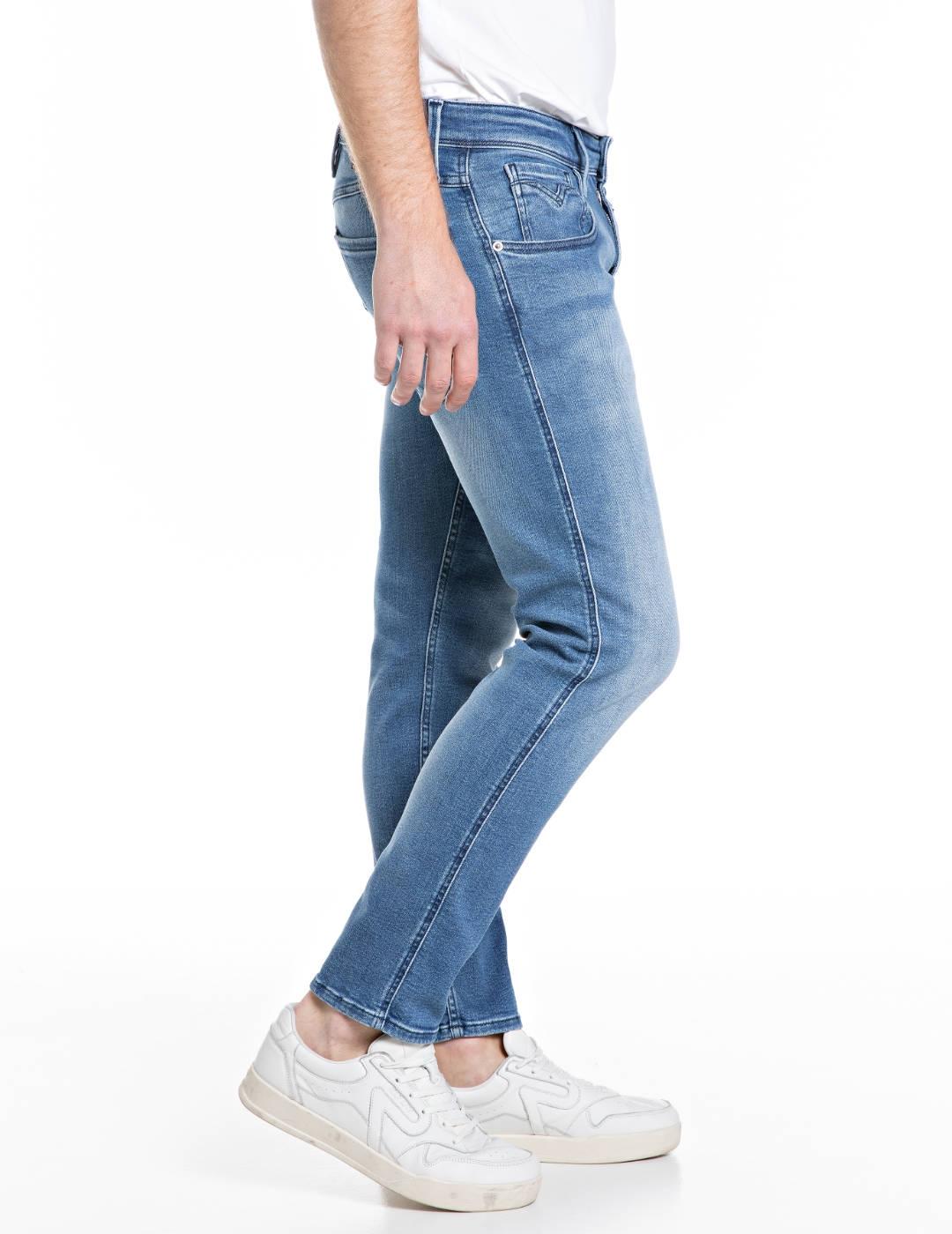 Vaqueros Replay Anbass azul medio slim fit para hombre