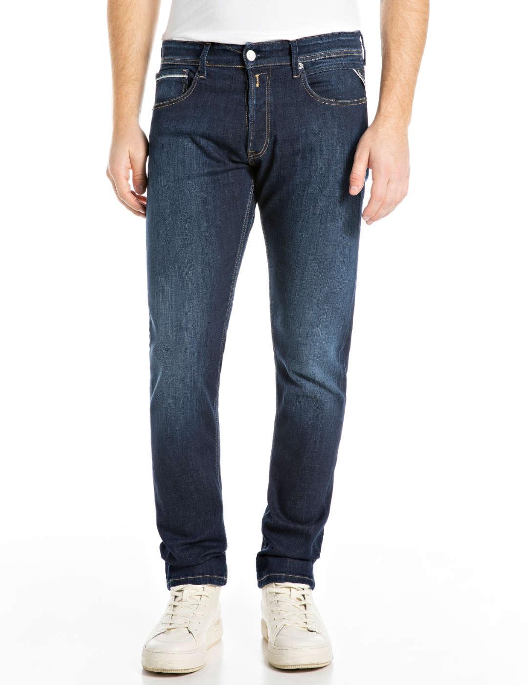 Pantalón Replay Grover azul straight de hombre