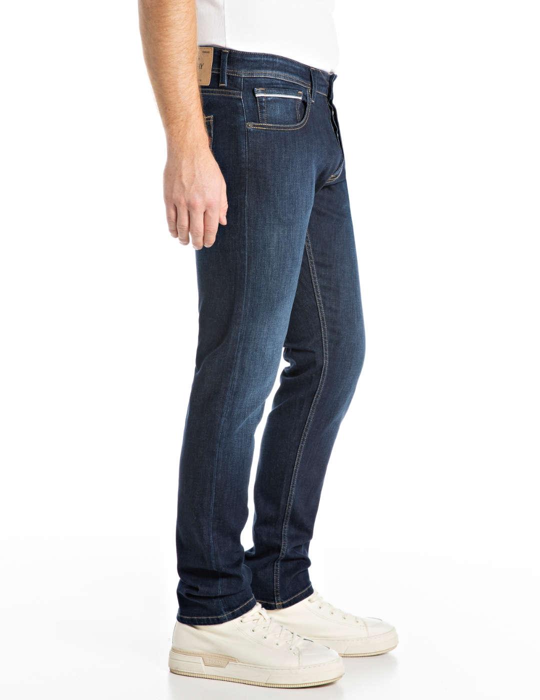 Pantalón Replay Grover azul straight de hombre