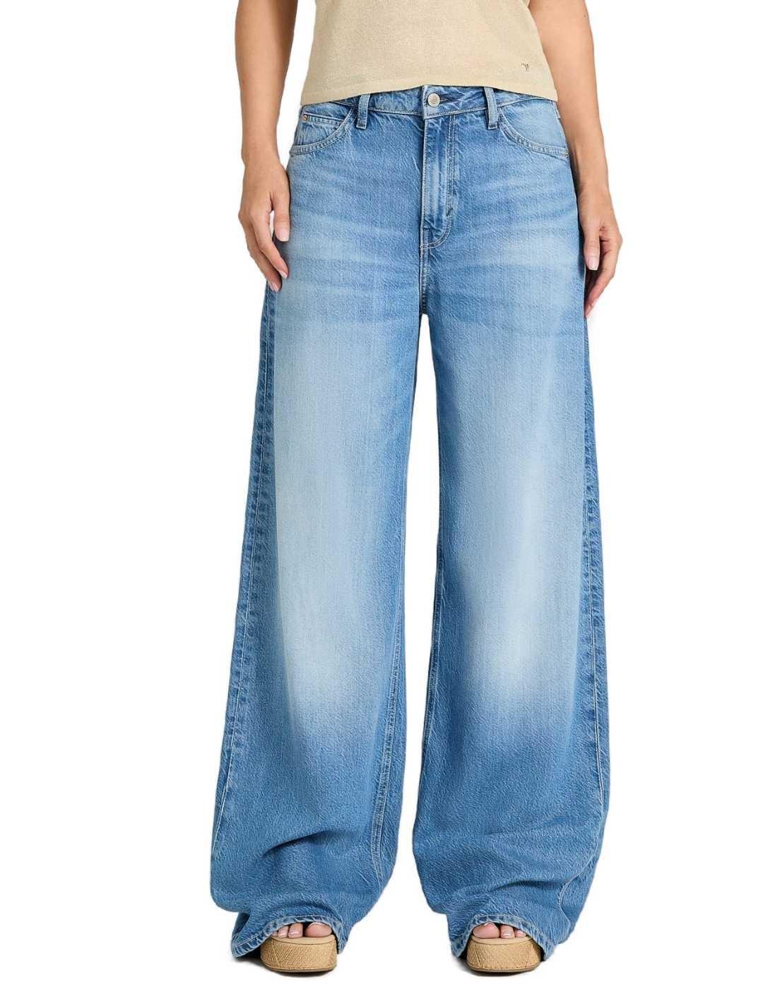 Pantalón vaquero Guess Bellflower azul para mujer