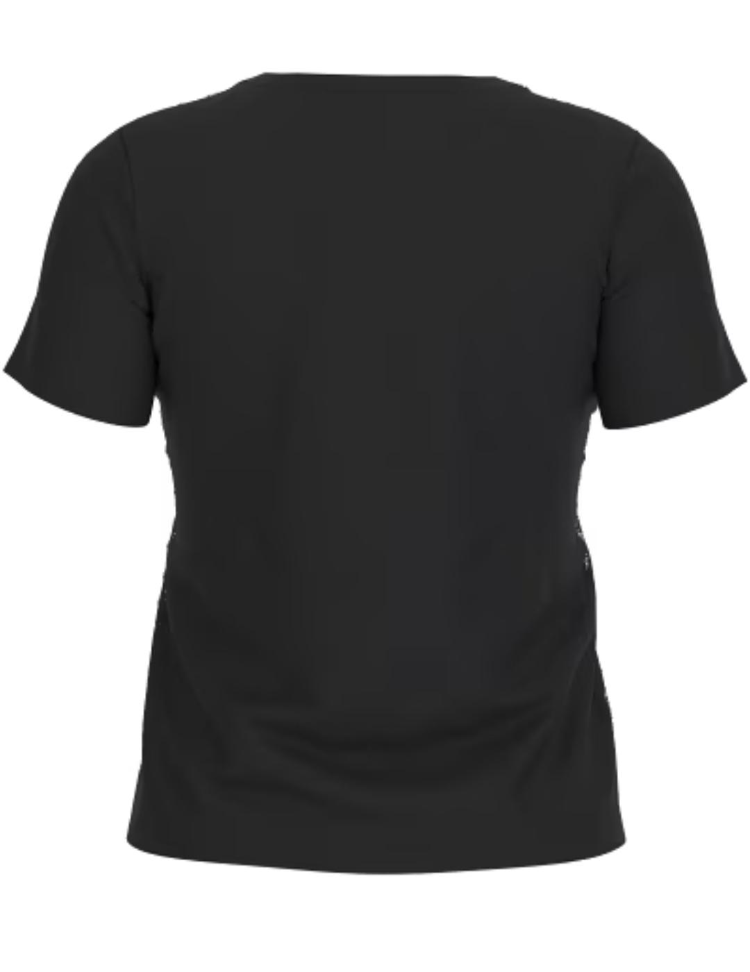 Camiseta Guess Allover negro multilogo para mujer