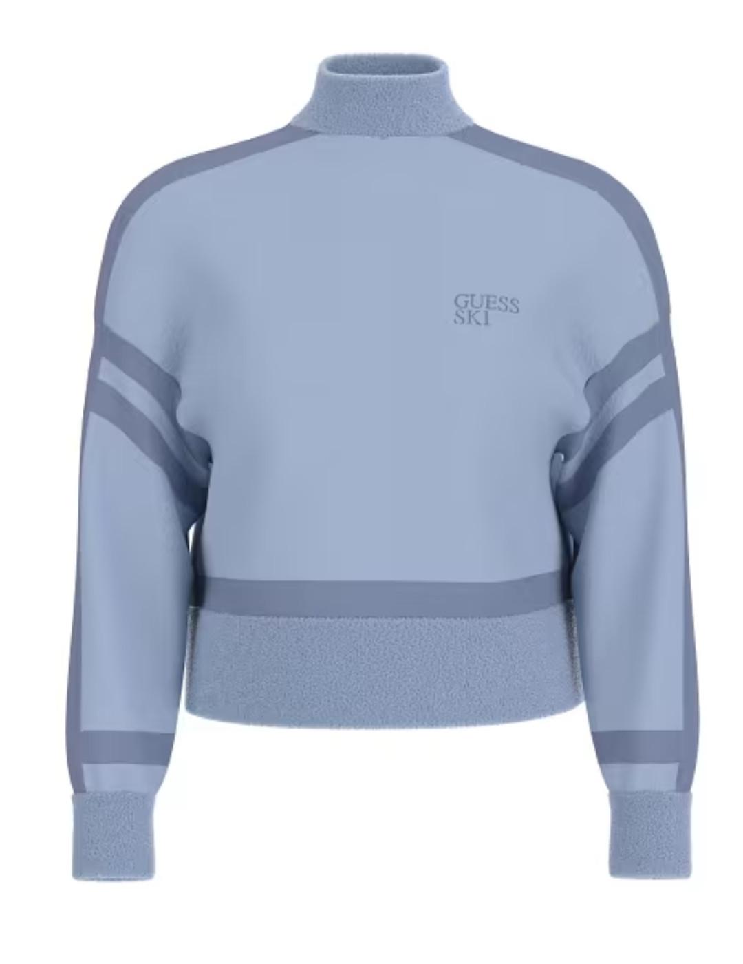 Jersey Guess Kamila cuello mock nech corte recto de mujer