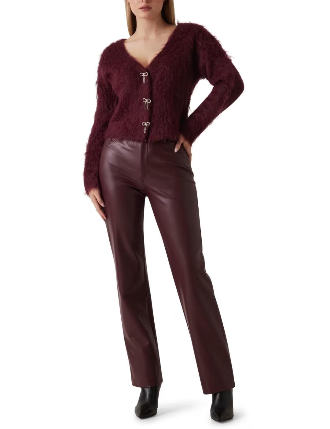 Cárdigan Guess Tomiko mezcla de lana roja de mujer