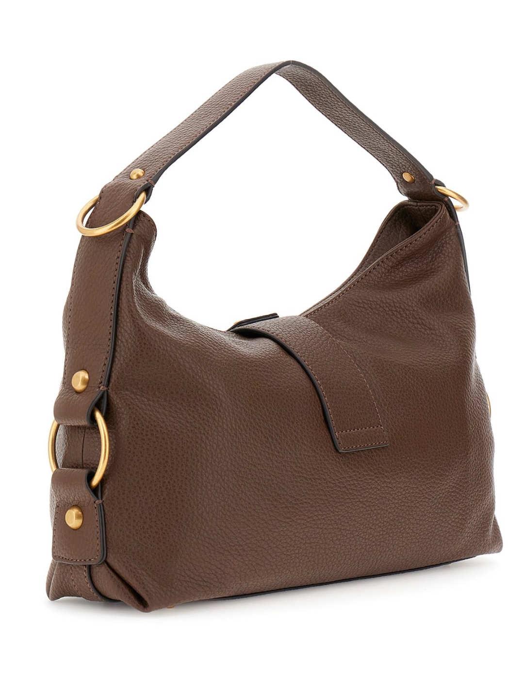 Bolso Guess Camdem marrón logo dorado para mujer