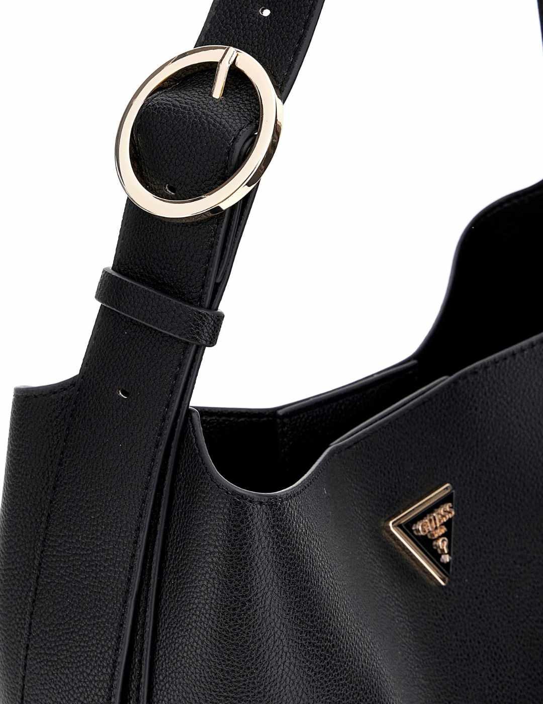 Bolso Guess Meridian negro con mini bolso incluído de mujer