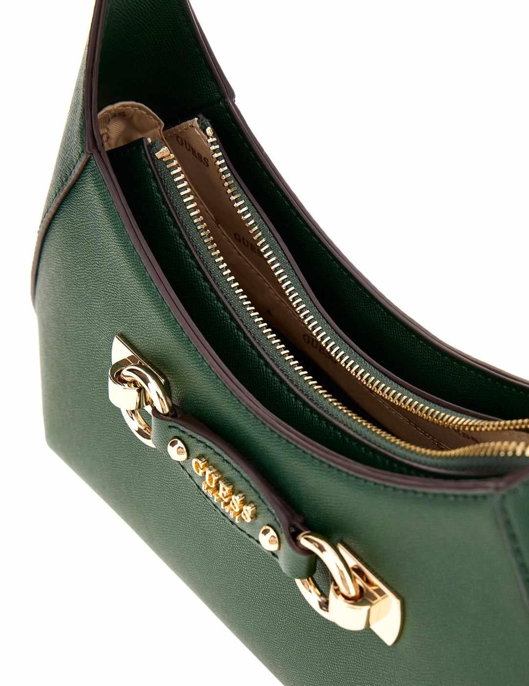 Bolso Guess Mimina verde oscuro bandolera para mujer