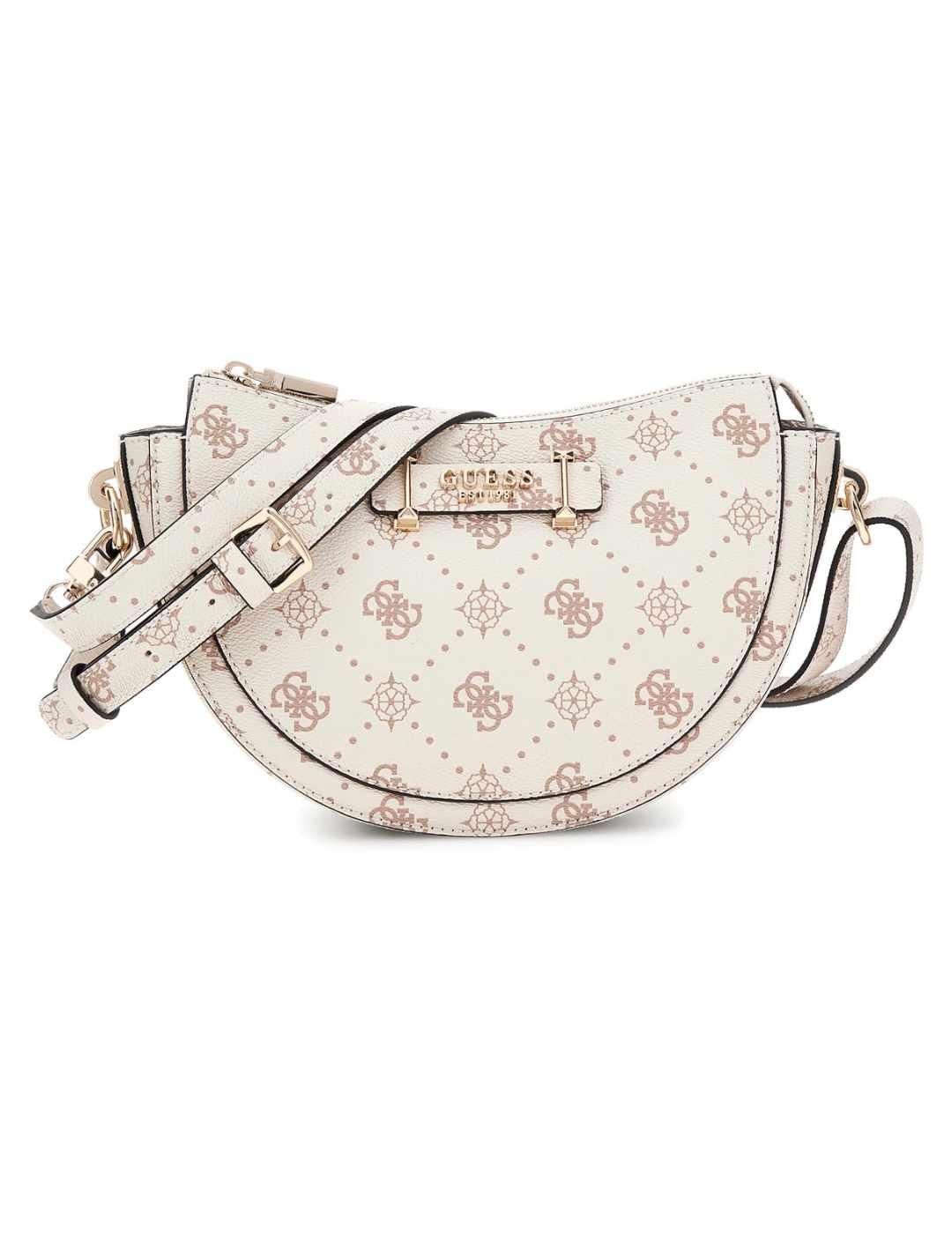 Bolso Guess Silia crudo logo mini bandolera para mujer