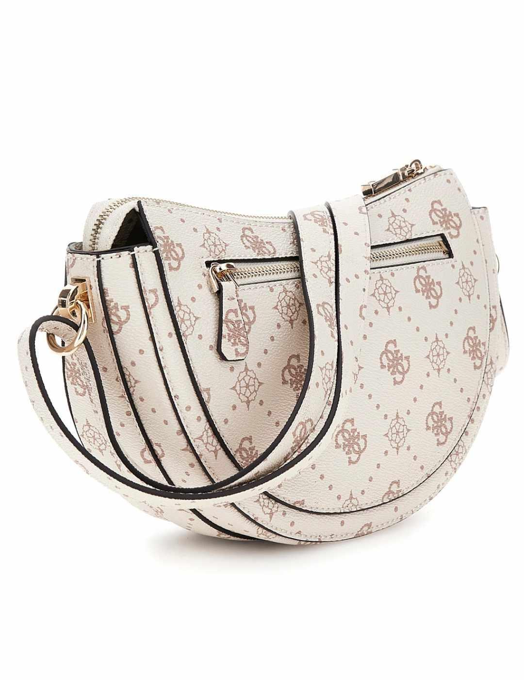 Bolso Guess Silia crudo logo mini bandolera para mujer