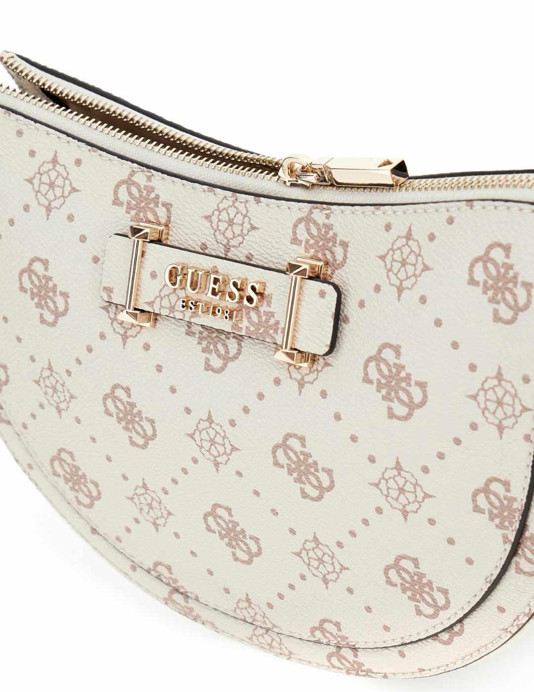 Bolso Guess Silia crudo logo mini bandolera para mujer