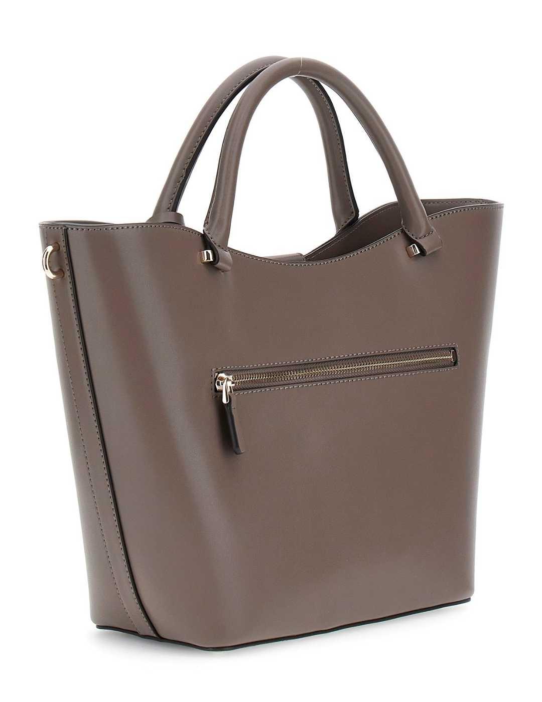 Bolso Guess Jane marrón topo ovalado para mujer