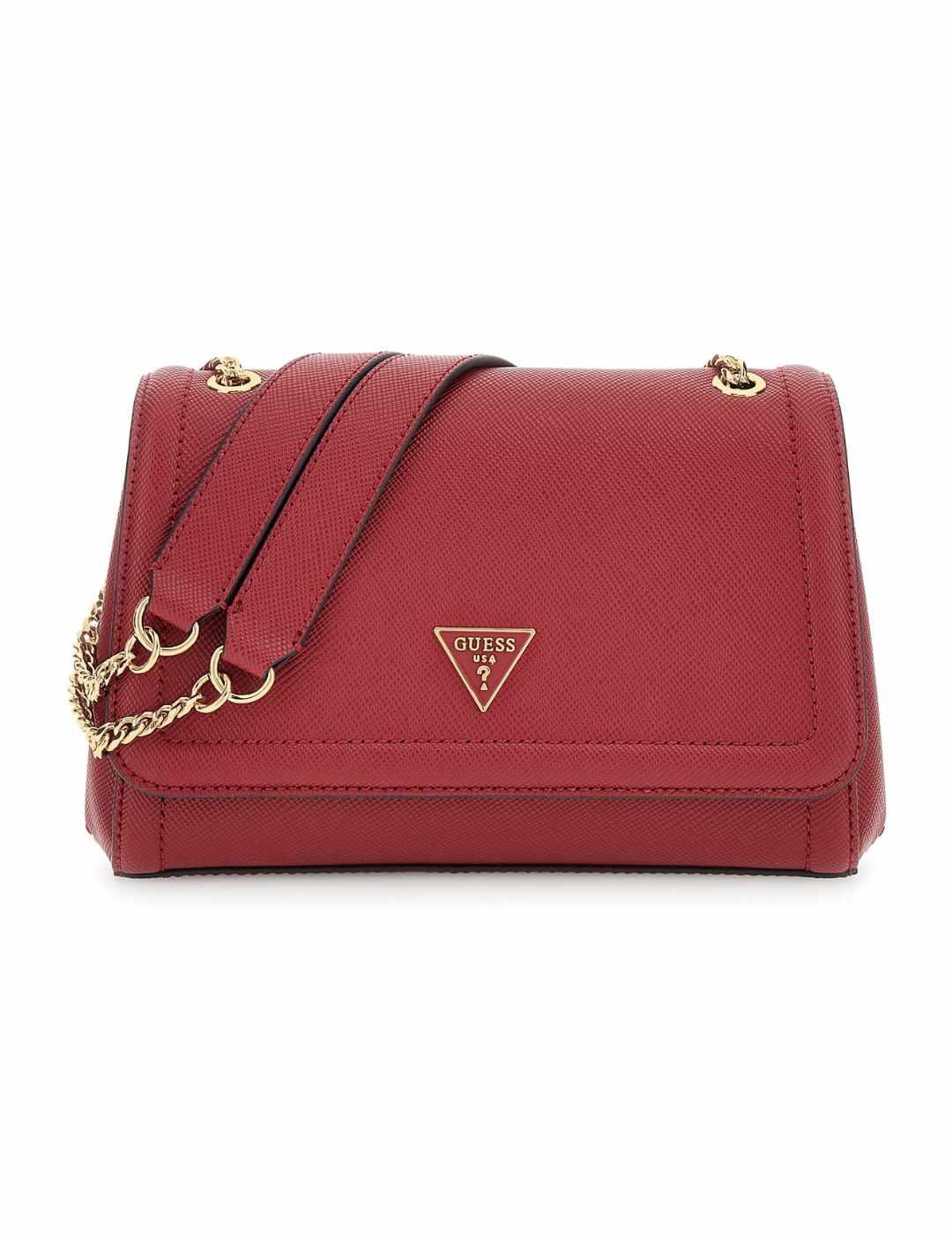 Bolso Guess Noelle rojo bandolera con asa para mujer