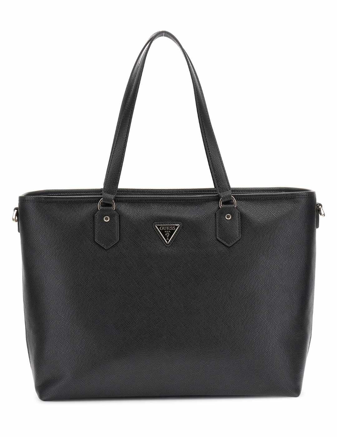 Bolso Guess Norom negro shopper polipiel para mujer